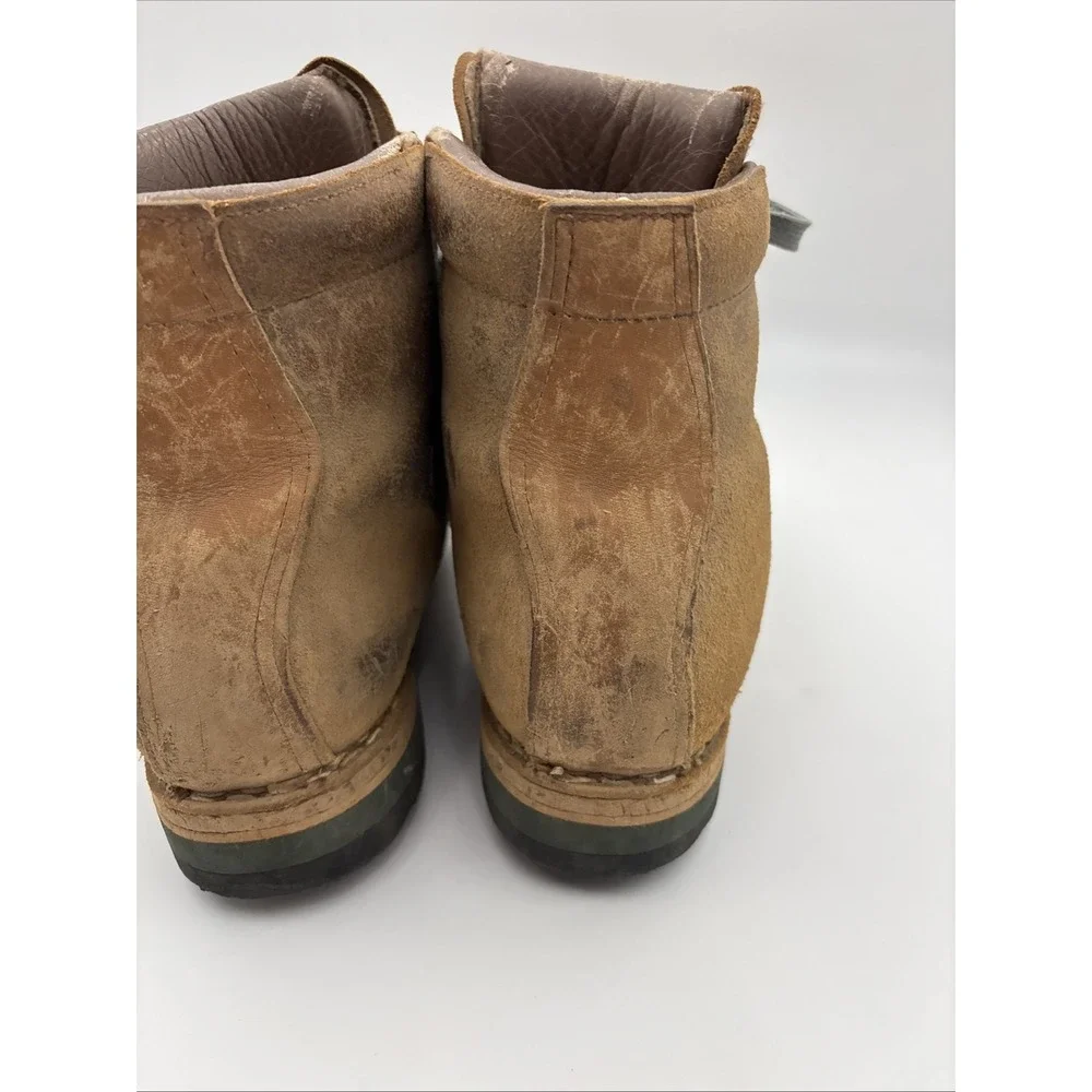 Vintage Mountaineering Hiking Boots Suede Men's Size 10 Brown